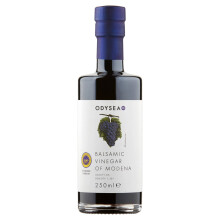Odysea Balsamic Vinegar of Modena PGI, Traditional Italian Balsamic Vinegar, Glass Bottle, 250ml