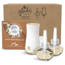 Glade Plug in Air Freshener Holder and Refill, Electric Scented Oil Room Air Freshener, Sandalwood