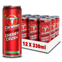 Carabao Energy Drink Cherry Crush 12 x 330ml Cans Case
