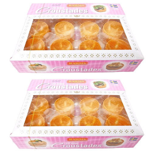 Pack of 2 Rahms Mini Croustade Cups - 48 Cups in Total (24 per Pack)