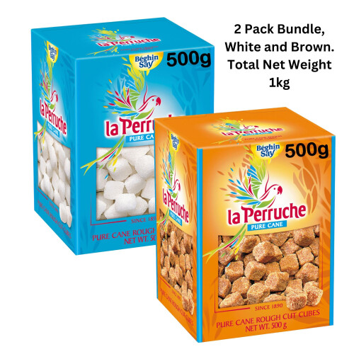 Speciality White and Brown Sugar Cube Bundle Containing Le Perruche White and Brown Natural Cane Su 2