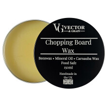 Vector & Grain Food Safe Beeswax Wood Polish & Conditioner 150ml - Natural Beeswax, Carnauba Wax &