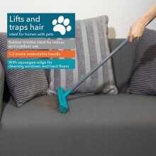 Beldray Pet Plus+ Rubber Broom with Squeegee