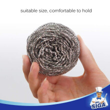 MR.SIGA Stainless Steel Scourer, Pack of 6, 30g
