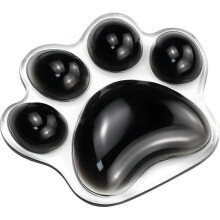 (Black)Cat Paw Wrist Rest for Mouse Ergonomic Cute Wrist Support