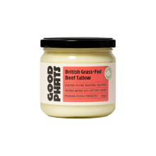 GOOD PHATS British Beef Tallow - From 100% Rendered Beef Fat - Medium-High Smoke Point for Searing,