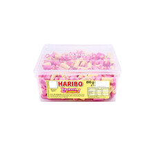 HARIBO sweets 810g tub, RHUBARB AND CUSTARD