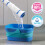 Spontex Twist Mop Microfibre Mop with Built-In Self Wringing System Non-Scratch Scourer Pad for Tou 5