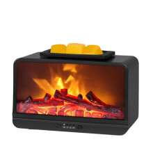 Flame Fireplace Wax Melt Warmer,Scentsy Wax Warmer with Timer, Electric Wax Warmer for Scented Wax EU Plug