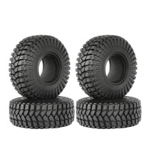 4 Pneus de Borracha Macia para Terrenos de 1,55 Polegadas e 90 mm para 1/10 MST JIMNY para CC01 LC70 para Axial AXI90069 D90