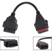 OBD Truck Diagnostic Cable for Komatsu / Cummins 12 Pin to 16 Pin