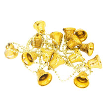 Fournitures de décoration de Noël, décorations de scène de Noël, accessoires pour sapin de Noël, guirlande de 2 mètres avec 15 clochettes et