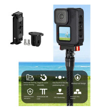 For 13/12/11/10/9/8 Vertical Shoot Dual-Card Waterproof Battery Cover Quick Release Expansion Side Cover