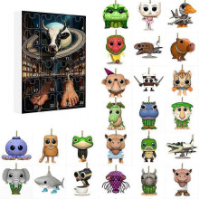 (Color E) 2025 Advent Calendar with 2D Acrylic Keychain - 24 Days of Italian Animal Brainrot Designs