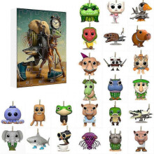 (Color D) 2025 Advent Calendar with 2D Acrylic Keychain - 24 Days of Italian Animal Brainrot Designs