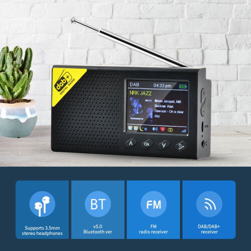 LCD Digital Radio Stereo with Bluetooth 5.0 DAB FM 1
