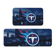 Tapis de cuisine en velours cristal avec logo de l'équipe de football des Titans (lot de 2), antidérapant et absorbant, pour la maison, la chambre
