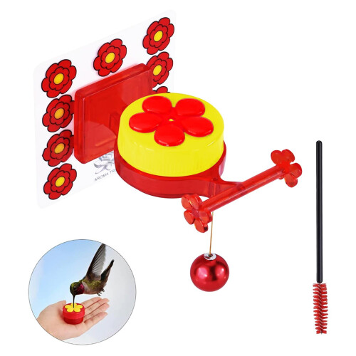 Hummingbird Feeder with Stand and Decorative Design 2