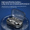 Είδη εκκαθάρισης Zeceouar! Ασύρματα ακουστικά Bluetooth5.2 με μικρόφωνο, οθόνη LED, 8