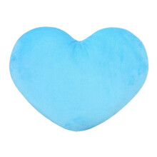 Soldes d'Halloween XIUH ! Coussin décoratif en peluche rouge en forme de cœur, idéal pour les enfants (15 x 12 pouces) (Bleu D)