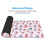 Hello Kitty Extra Large Rubber Keyboard Pad Square Waterproof Desk Pad Κατάλληλο για Επιφάνεια Εργασίας, 4