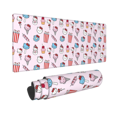 Hello Kitty Extra Large Rubber Keyboard Pad Square Waterproof Desk Pad Κατάλληλο για Επιφάνεια Εργασίας, 1