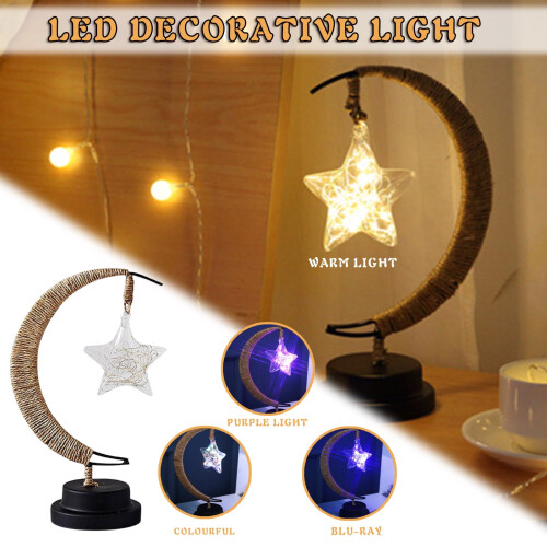 Διακοσμητικό φωτιστικό Fnyoxu LED Star Light Χειροποίητο USB από σφυρήλατο σίδερο για 1