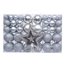 Ensemble de 100 boules de Noël avec étoile à paillettes pour sapin, décoration intérieure/extérieure - Grande vente !