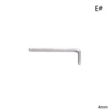 TUMALL 1,5-10 mm unbrakonøkkel med kulespiss, lang arm, unbrakonøkkel med metrisk nøkkel, kvalitet V4O 0-4 mm