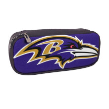 Trousse en cuir Ravens Football pour garçons et filles, grande capacité, fournitures scolaires, cadeau, jolie trousse à fermeture éclair,