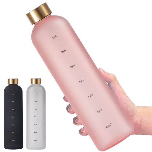 FUYGRCJ32oz Μπουκάλι Νερού για Αθλητισμό με Χρονοδείκτη, Κύπελλο Νερού χωρίς BPA 2