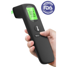 DISEN voorhoofdthermometer voor volwassenen en kinderen, ook geschikt voor baby's, 35 geheugenplaatsen, stil, contactloos infrarood, LED-display