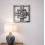 2X Black Art Deco Mirrored Wall Art Plastic 40x3Cm 3