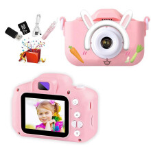Câmera Infantil TITOUMI, Brinquedo com Câmera, 2400W, Selfie, Vídeo Digital, Resistente a Impactos, 32GB