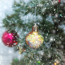Offre du Cyber Monday : Décorations de Noël Staron (C), compatibles avec la nouvelle boule lumineuse transparente.