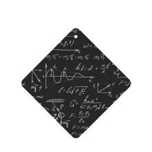 Équation mathématique éducative - Lot de 6 désodorisants pour voiture parfumés à la lavande, à suspendre dans la chambre ou la salle de bain.
