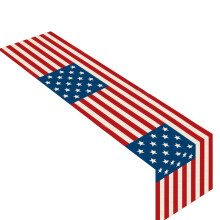Nappe drapeau du 4 juillet Yhmxh, 33 x 91 cm, étoiles, bleu et blanc, rayures, décoration patriotique pour la fête de l'Indépendance, le Memorial