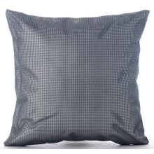 Housses de coussin HomeCentric en similicuir gris anthracite métallisé, 30 x 30 cm, lot de 2 - Compatibles avec les coussins décoratifs