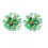 Couronne de la Saint-Patrick en forme de trèfle (2 pièces) 40 cm / 15,7 pouces 1