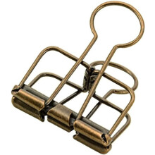 Permklips bronse medium 20 deler