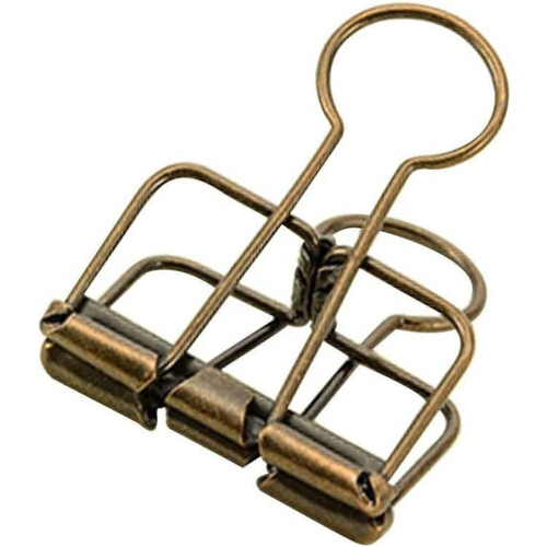 Permklips bronse medium 20 deler