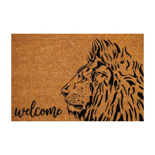 Tapis de porte Lion Carpet, tapis de sol antidérapant et absorbant pour salle de bain, porche, porte d'entrée - Compatible avec la décoration