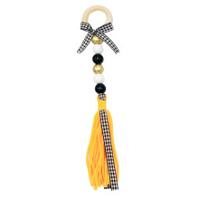 Décoration pendentif Begin en liquidation, pompon en bois et perles pour la remise des diplômes, décoration de fête à suspendre soi-même, 1