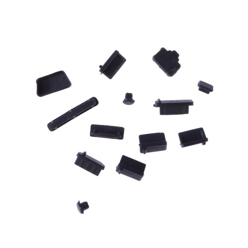 HENGZIRUI βύσμα σκόνης 13 τεμαχίων σιλικόνης, θύρα USB, αδιάβροχο βύσμα, προστατευτικό