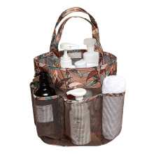 Tsuoun Waschtasche, Kosmetiktasche, Bade- und Poolhandtuchtasche, tragbar, faltbar, mit praktischem Netzfach und Griff