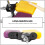 Metal Cowbell High and Low Drum Block Set Noise Maker Percussion Μουσικά Όργανα Κίτρινο Μωβ 7