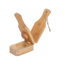 Presse à bananes en bois YYNKM, presse-bananes, broyeur à bananes vertes, bois 2 en 1 pour chips de plantains et coupes