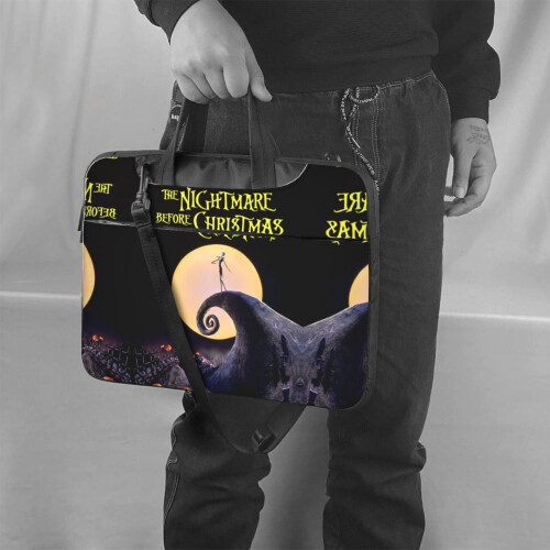 Τσάντα Laptop Nightmare Before Christmas, τσάντα ώμου Messenger για φορητό υπολογιστή ή tablet, κομψό, 1
