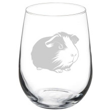Verre à vin Gobelet Cadeau Cochon d'Inde Mignon (50 cl Sans pied)