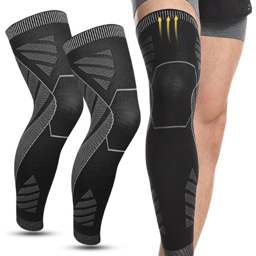 Flytex Full Leg Compression, Flytex Full Leg Compression V2, Flytex Compression Sleeves V2 per ginocchia e gambe (taglia M, 1 paio)